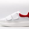 ALEXANDER MCQUEEN white&red oversized sneakers