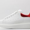 ALEXANDER MCQUEEN red foil embellished chunky leather sneakers