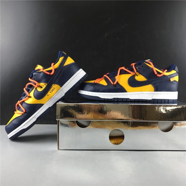 Off-White x Nike Dunk Low “University Gold