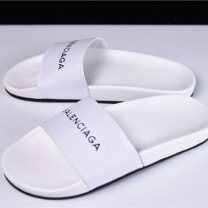 Balenciaga Logo leather slip-on sandals 72ZE-C329