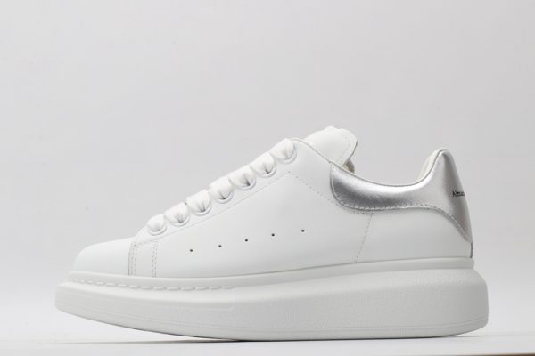 ALEXANDER MCQUEEN oversized sneakers with silver heel