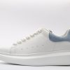 ALEXANDER MCQUEEN White & Blue Oversized Sneakers