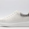 ALEXANDER MCQUEEN oversized sneakers with silver heel