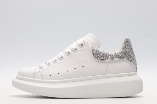 ALEXANDER MCQUEEN oversized sneakers with silver heel